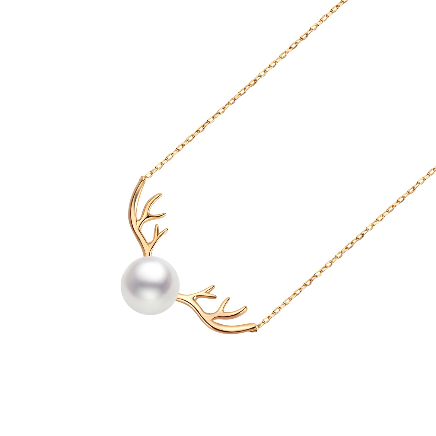 Gold Plated Sterling Silver Deer Necklace