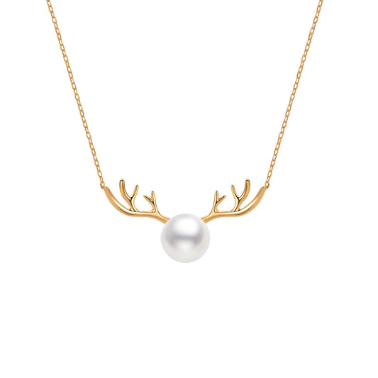 Gold Plated Sterling Silver Deer Necklace