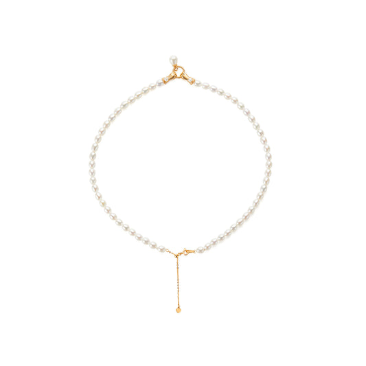 Holding Hands Gold Plated Sterling Silver with Gemstone Necklace