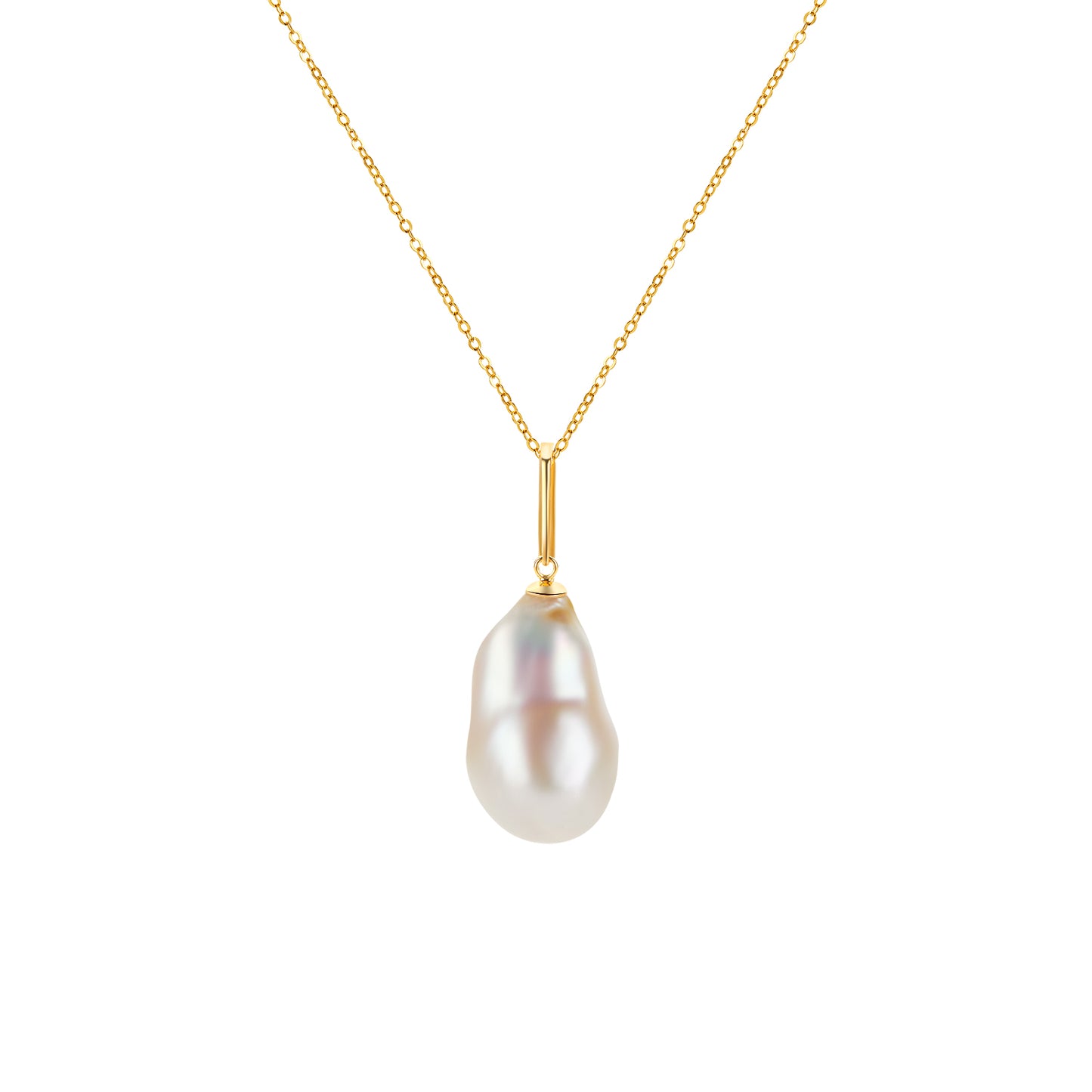 Simplicity Gold Plated Sterling Silver with Gemstone Pendent (B)