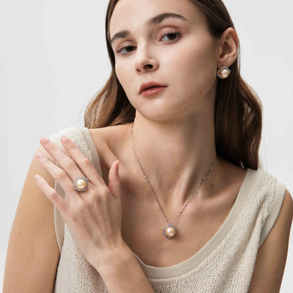 Once Upon A Time Gold Plated Sterling Silver with Multi-Color Gemstone A Set