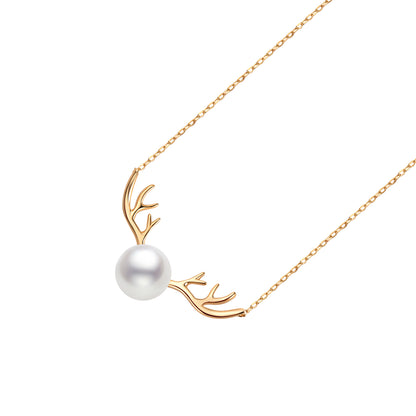 Gold Plated Sterling Silver Deer Necklace